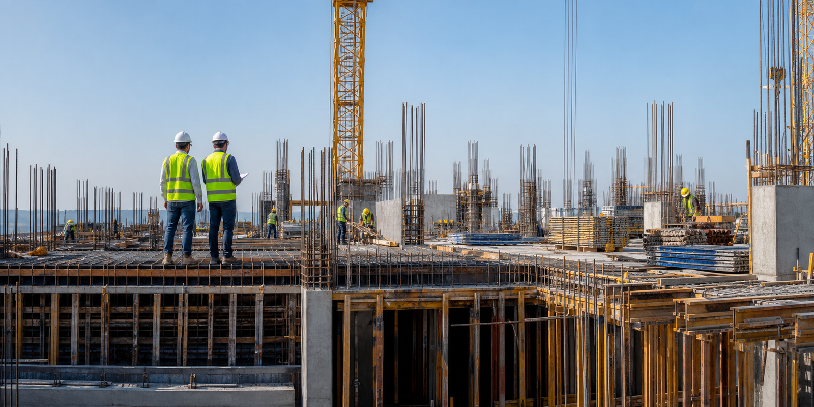 Civil construction planning and site work